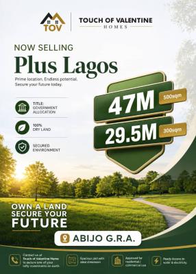 Prime Luxury Land with Government Allocation, Plus Lagos Estate Gra Close to British Caleb International School, Abijo, Lekki, Lagos, Residential Land for Sale