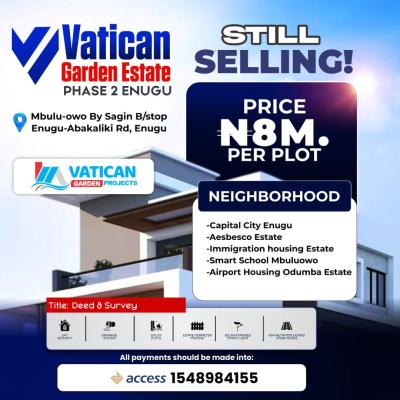 Land in a Serene Neighborhood with High Roi, Enugu -abakaliki Road, Enugu, Enugu, Mixed-use Land for Sale