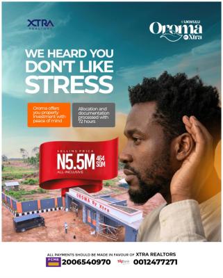 464sqm per Plots, Oroma Estate at Ukwulu By Anambra State University, Dunukofia, Anambra, Mixed-use Land for Sale
