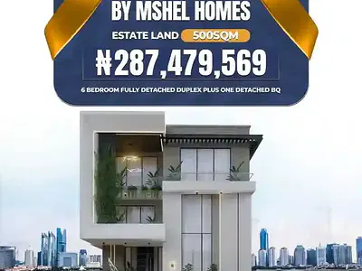 500SQM Land for 6 Bedroom Fully Detached Duplex — The Groove Estate, by Hotel D Bantley, Wuye, Abuja