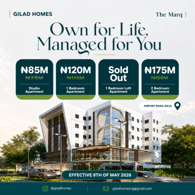 Luxury 2bedroom Apartment in Ikeja, Off The Airport Road, 3 Mins to The Airport, Ikeja, Lagos, Flat / Apartment for Sale