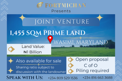 1,455 Sqm Prime Land, Wasimi, Maryland, Ikeja, Lagos, Land Joint Venture