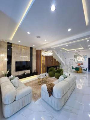Beautiful,luxurious Furnished 5 Bedrooms Fully Detached Duplex, Serene Estate-gated Estate Not a Flooded Estate, Agungi, Lekki, Lagos, Detached Duplex for Rent