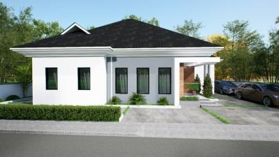 3 Bedroom Semi Detached Bungalow with Bq Off-plan, Along Rccg New Auditorium Redemption City Ogun State, Km 46, Ogun, Semi-detached Bungalow for Sale