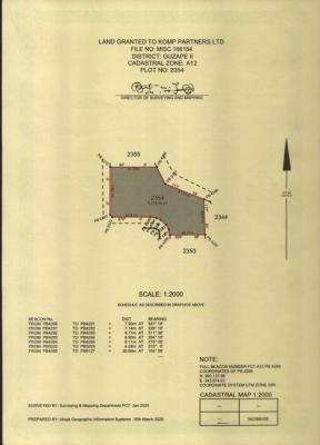 Fresh in The Market Guzape Ii 8276.58sqm, Guzape Ii, Guzape District, Abuja, Land for Sale