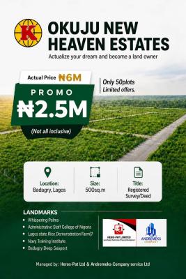 Land on Promo Discount, Badagry, Lagos, Land for Sale
