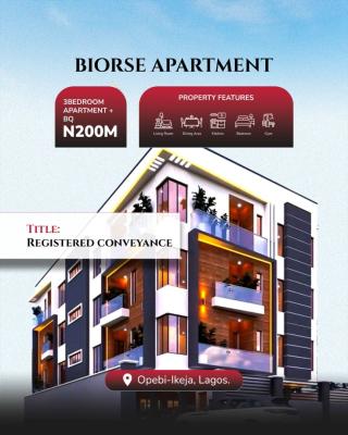 3 Bedroom Apartment with Bq, 8 Months Payment Plan, Opebi, Ikeja, Lagos, Flat / Apartment for Sale