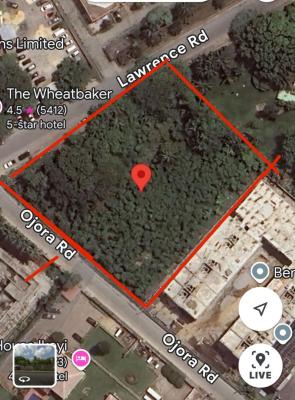 Land Size  4,796.094sqm, Cornerpiece of Lawrence Road/ojora Road, Old Ikoyi, Ikoyi, Lagos, Mixed-use Land for Sale