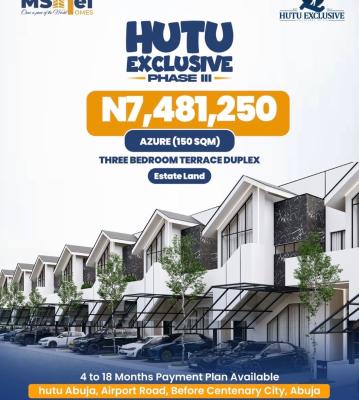 3 Bedroom Terrace Duplex Land, Centenary City Axis Airport Road, Lugbe District, Abuja, Residential Land for Sale