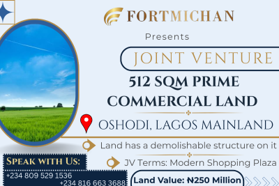 512 Sqm Prime Commercial Land, Oshodi, Lagos, Commercial Land Joint Venture