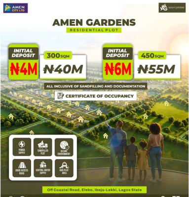 Mixed Used  Land, Eleko Beach Road, Coastal Road, Ibeju Lekki, Lagos, Mixed-use Land for Sale
