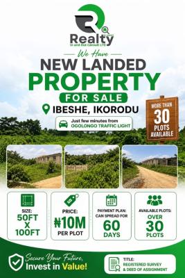 Standard Plot of Land in a Well Developed Area, Ibeshe, Ikorodu, Lagos, Residential Land for Sale