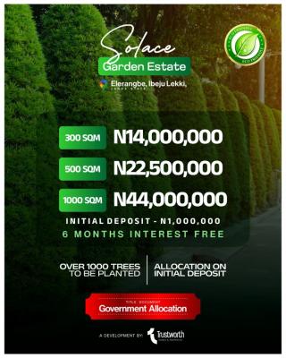 Goct Apptoved  Green Estate with C of O  Title, Solex Graden Estate Off Lekki Epe Express Way, Ibeju Lekki, Lagos, Mixed-use Land for Sale