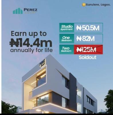 Luxury 1 Bedroom Apartment with Payment Spread for 3 Month, Approval No: Dcb/prov/2025/3588epphq Perez Court, Surulere, Lagos, Flat / Apartment for Sale
