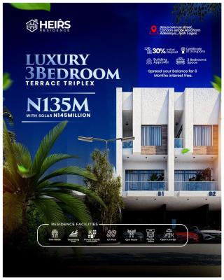 Well Built 3 Bedroom Terrace Triplexes in a Serene and Secured Estate, Abraham Adesanya, Off Lekki-epe Express Way, Ajah, Lagos, House for Sale