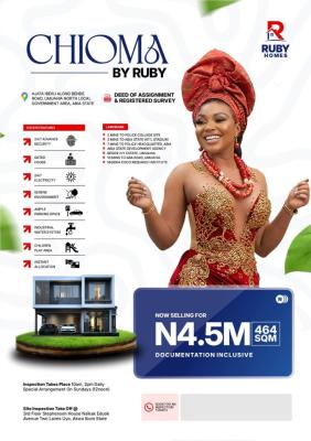 Affordable Plots of Mixed-use Land, Chioma By Ruby Estate, Ajata Ibeku, Umuahia, Abia, Mixed-use Land for Sale