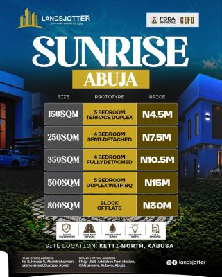 Sunrise City Kabusa, Ketti, Abuja, Land for Sale