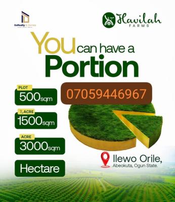 Plots and Acres of Affordable Farmland, Ilewo Orile, Abeokuta North, Ogun, Mixed-use Land for Sale