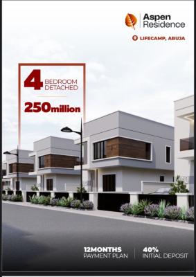 an Off-plan of 4 Bedroom Detached Duplex, Life Camp, Abuja, House for Sale