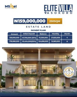 Residential Estate Plots (250sqm) in a Serene Environment, Asokoro District, Abuja, Residential Land for Sale