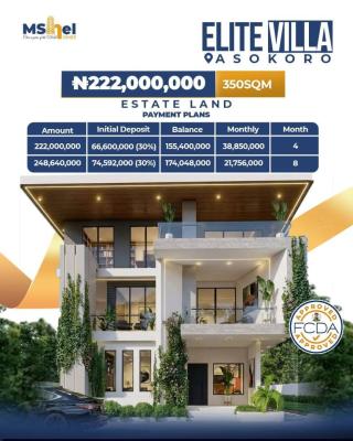 Residential Estate Plot (350sqm) in a Serene Environment, Asokoro District, Abuja, Residential Land for Sale