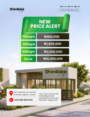 Plot of Dry Land in a Residential Estate, Off Crawford University, Ado-odo/ota, Ogun, Mixed-use Land for Sale