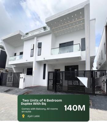 4 Bedroom Semi Detached Duplex with Bq, Ajah, Lagos, Semi-detached Duplex for Sale