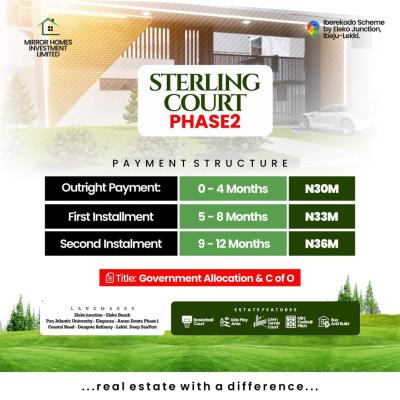 Armed with a 2024 C of O and Government Allocation, Sterling Court,iberekodo Scheme By Eleko  Junction Ibeju-lekki, Iberekodo, Ibeju Lekki, Lagos, Mixed-use Land for Sale