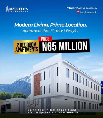 Luxury 2 Bedroom Apartment Along Ogombo Road, Marcelos Apartments with Flexible Payment Plans, Ajah, Lagos, Flat / Apartment for Sale