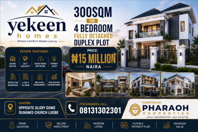 300sqm for 4 Bedroom Fully Detached Duplex, Opposite Dunamis Glory Dome, Lugbe District, Abuja, Residential Land for Sale