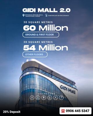 Office/shop Spaces Opposite Shoprite, Sangotedo, Lagos, Opposite Shoprite Directly Facing Lekki-epe Expressway, Sangotedo, Ajah, Lagos, Office Space for Sale