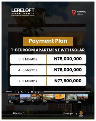 Luxury One-bedroom Apartments, Aguda, Surulere, Lagos, House for Sale