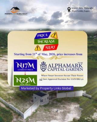 Verified Land with Amazing Infrastructures, Alphamark Capital Gardens Estate in Elerangbe, Ibeju Lekki, Lagos, Mixed-use Land for Sale