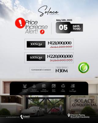 Solace Commercial, Chevron, Lekki, Lagos, Commercial Land for Sale