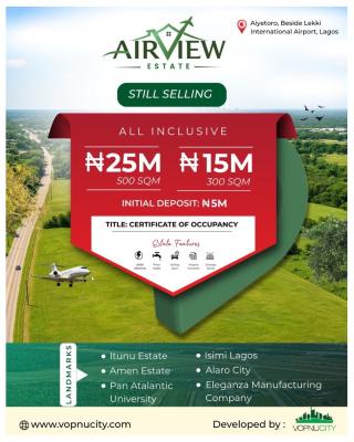 Airview Estate, Aiyetoro, Ibeju, Lagos, Land for Sale