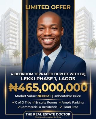 a Private Terrace Duplex Built for Status and Function - The Kind of P, Lekki Phase 1, Lekki, Lagos, Terraced Duplex for Sale