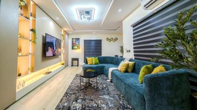 a Brand New Luxury 2 Bedroom with 2 Balconies, Ps5, Gym, Smart Door, Lekki Phase 1, Lekki, Lagos, Flat / Apartment Short Let