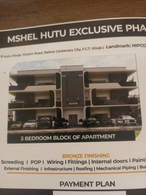 Hutu Exclusive 3 Bedroom Block of Apartment, Before Centenary City, Lugbe District, Abuja, Flat / Apartment for Sale
