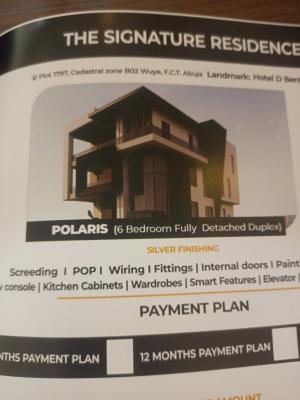 6 Bedroom Duplex Off Plan, By Hotel 2020, Wuye, Abuja, Detached Duplex for Sale