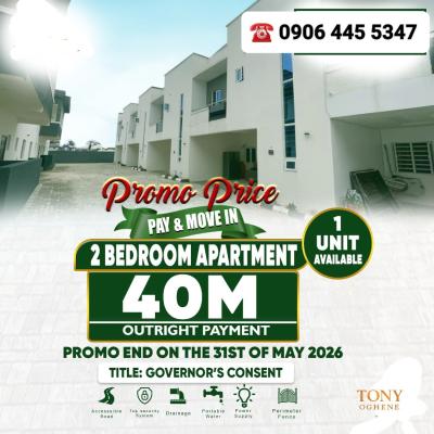 2 Bedroom Apartment in Abijo Gra, Lagos, Abijo Gra Off Lekki-epe Expressway, Abijo, Lekki, Lagos, Block of Flats for Sale
