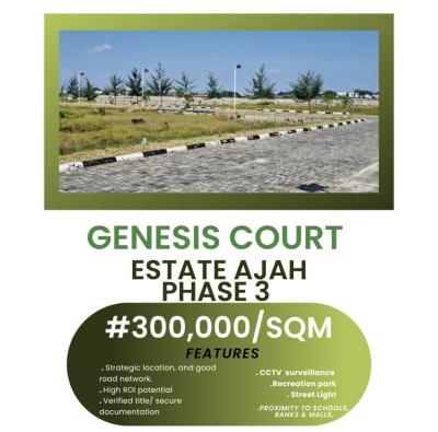 Affordable Plots of Residential Estate Land, Genesis Court Estate 3, General Paint, Olokonla, Ajah, Lagos, Residential Land for Sale