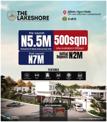Cheap C of O Dry Land, Ajilete Lakeshore Estate, Yewa South, Ogun, Mixed-use Land for Sale