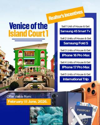 Venice of The Island Court, Shapatti, Ibeju, Lagos, Semi-detached Duplex for Sale