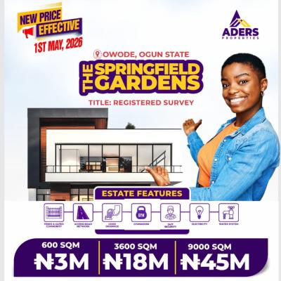 Land, Springfield Gardens, Owode Yewa, Yewa North, Ogun, Mixed-use Land for Sale