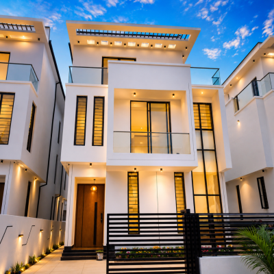 Luxury 5 Bedroom Fully Detached Duplex with Bq&pool in a Gated Estate, Chevron, Lekki, Lagos, Detached Duplex for Sale