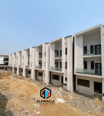 Newly Built  4 Bed Terrace Duplex with 1bq, Osapa London, Osapa, Lekki, Lagos, Terraced Duplex for Sale