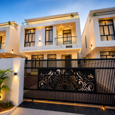 Luxury 5-bedroom Fully Detached Duplex with Bq in a Gated Estate, Chevron, Lekki, Lagos, Detached Duplex for Sale
