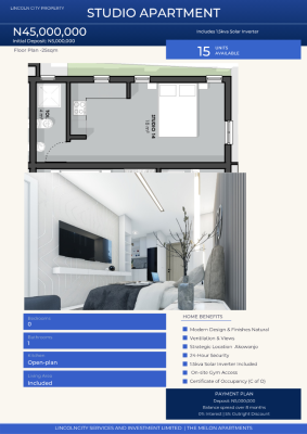 Newly Built Studio Apartment with 1.5kva Inverter, Alimosho, Lagos, Self Contain (single Rooms) for Sale