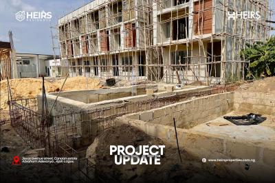 Luxury 3 Bedroom  Triplex Duplex Woth Lovely Features, Heirs Residence Canaan Estate  Off Lekki Epe, Sangotedo, Ajah, Lagos, Terraced Duplex for Sale