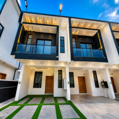 Luxury 3 Bedroom Terraced Duplex in a Gated Estate, Chevron, Lekki, Lagos, Terraced Duplex for Sale
